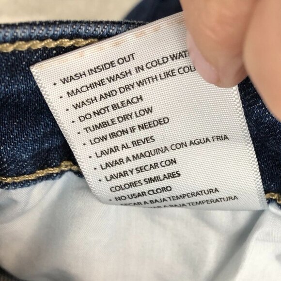 KanCan Womens Jeans Shorts Size 31 Distressed Cuffed Classic Blue Denim Casual - Picture 9 of 11